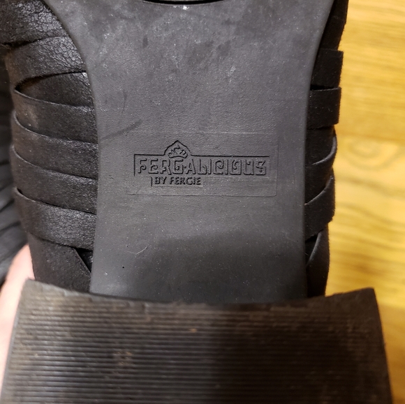 8.5 fergalicious 2 inch strappy point toe booties - Picture 7 of 11